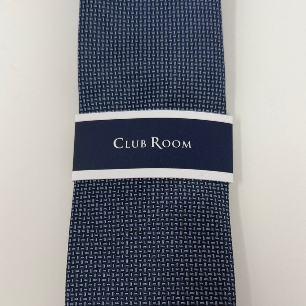 Club Room Men's Ervin Mini Tie - Navy - New with tags